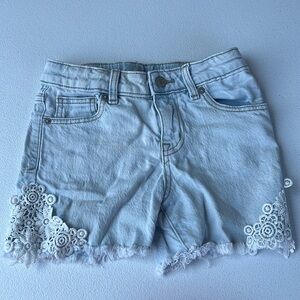 Blue jean shorts, by cat and jack,